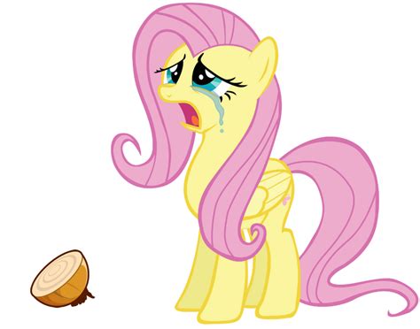 Crying Fluttershy seeing a Raw Onion by MarcusVannGriffin on DeviantArt