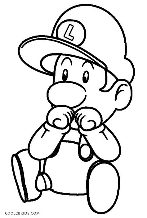 Printable Luigi Coloring Pages For Kids