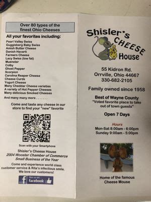 SHISLER’S CHEESE HOUSE - Updated December 2024 - 16 Photos & 24 Reviews - 55 Kidron Rd, Orrville ...