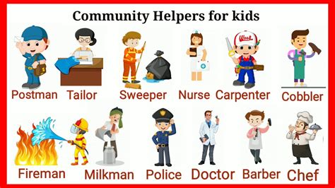 Community Helpers List Idea