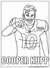 Cooper Kupp Coloring Page  Free Printable Pages sketch template