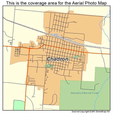 Aerial Photography Map of Chadron, NE Nebraska