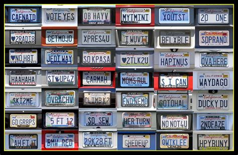 Vanity Plates | Personalized California license plates. Be s… | Flickr