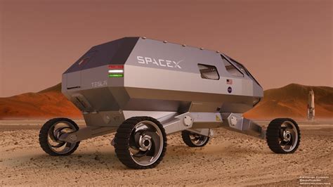 SpaceX Mars exploration rover concept by Alexander Svanidze | human Mars