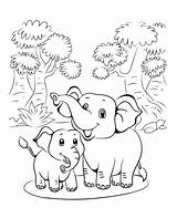 20 Adorable Elephants Coloring Pages  Etsy sketch template