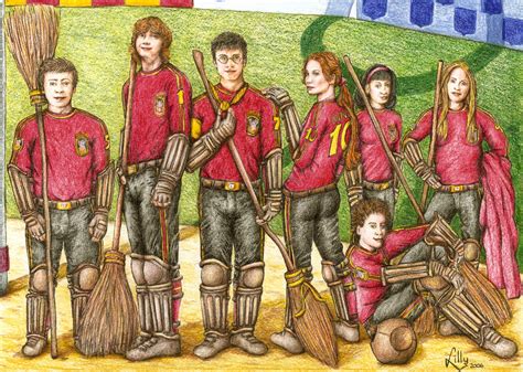 The Gryffindor Quidditch team - Quidditch Fan Art (24331138) - Fanpop