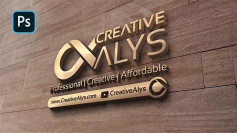 3D Wall Logo Mockup Psd File Free Download - Inselmane