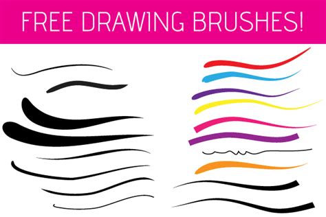 Free Illustrator Drawing Brushes