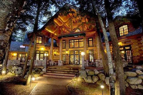 $3 Million “Log Cabin” For Sale In Northern Michigan - News Break | Log ...