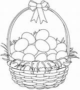 Easter Basket Printable Coloring Pages sketch template