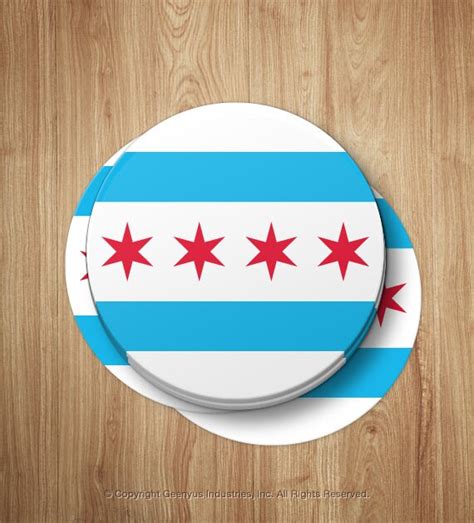 Chicago Flag Sticker Chicago Flag Car Window Decal Chicago | Etsy