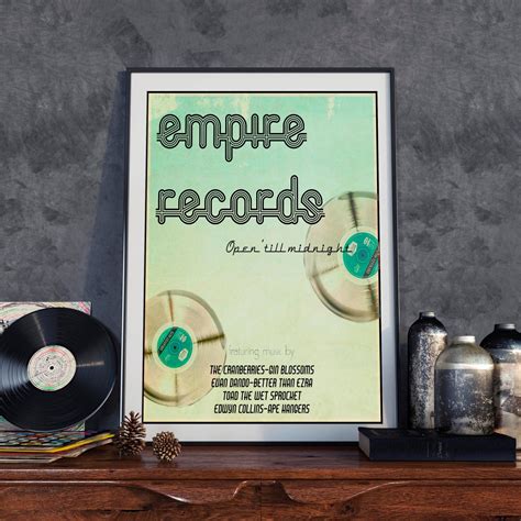 Empire Records Cult Movie Print Retro Movie Poster Pop