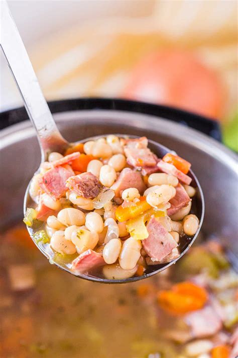 Instant Pot Ham and Bean Soup - The Cookie Rookie®