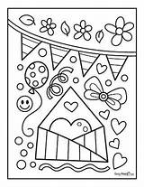 Happy Birthday Coloring Pages – 30 Printable  Easy sketch template