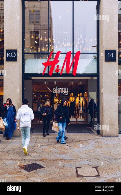 Stuttgart, Germany - October 19, 2019: H&M store front in center of ...