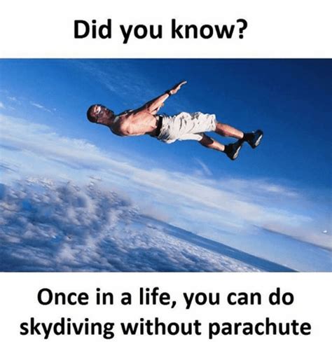 46 Superb Sky Diving Memes - Funny Memes