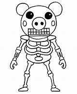 Piggy Roblox Coloring Pages  Free Printable For Kids sketch template