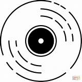 Dj Record Turntable Clipart Coloring Clip Turntables Player Vinyl  sketch template