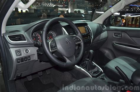 Mitsubishi L200 interior at the 2015 Geneva Motor Show