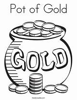Pot Of Gold Coloring Page  Twisty Noodle sketch template