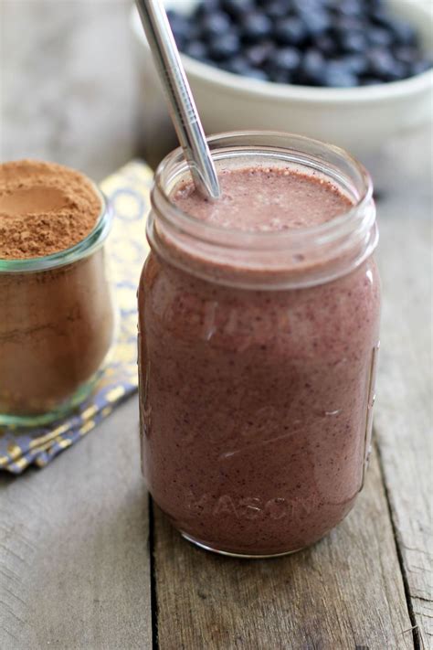 Raw Cacao Blueberry Smoothie | Recipe | Cacao nibs smoothie ...