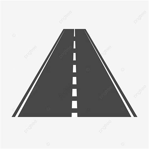 Road Silhouette PNG Transparent, Black Asphalt Road, Road Clipart ...