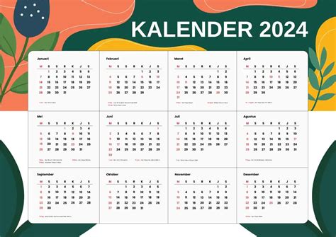 Download Kalender 2024 Cdr atau Pdf | Gratis - Mahada.co.id