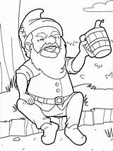 Dwarf coloring Pages sketch template