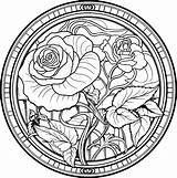 Art Nouveau Flower Coloring Page  Premium AI Generated Image sketch template
