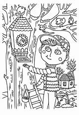 Birdhouse Coloring Page sketch template