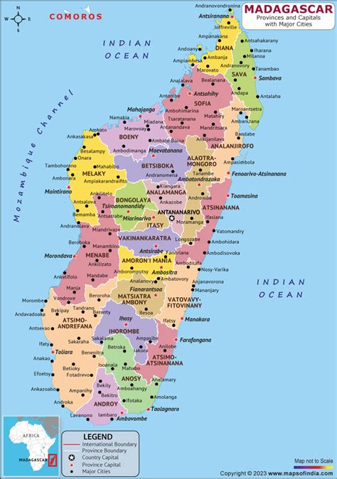 Madagascar Map | HD Political Map of Madagascar