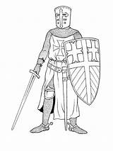 Knight coloring Pages sketch template