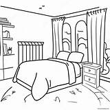 Cozy Bedroom Coloring Page 9340 7521 sketch template