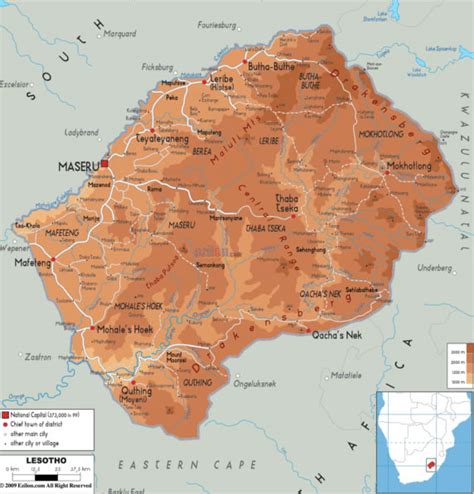 Maseru Map - Lesotho