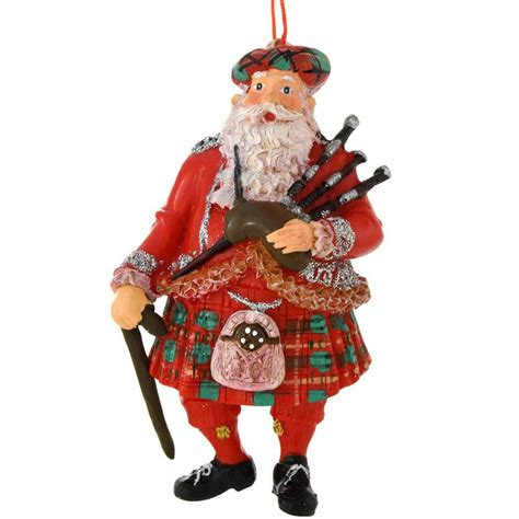 Scottish Santa Resin Ornament | Santa ornaments, Christmas traditions ...