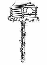 Bird House Picture Coloring Pages  Best Place To Color sketch template