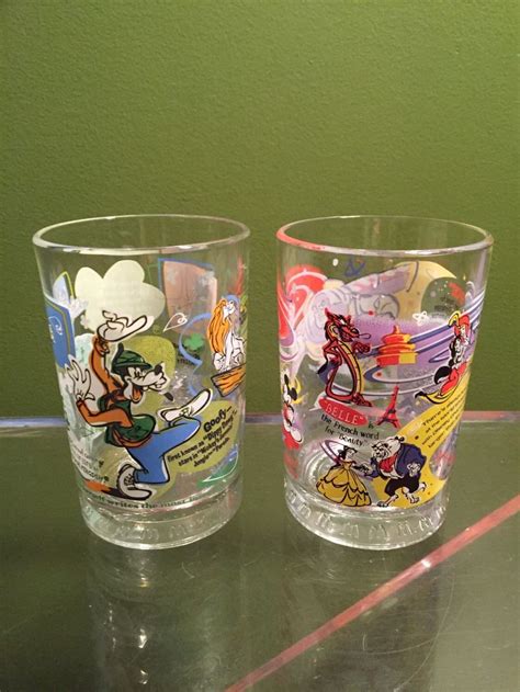 Vintage Disney Glasses / Retro Disney Drinking Glasses Set of | Etsy | Disney glasses, Retro ...