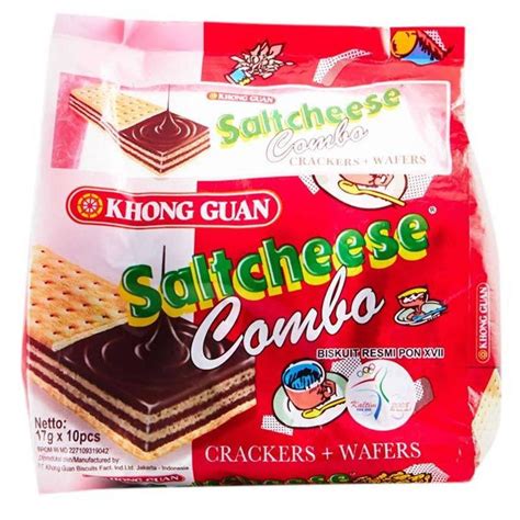 Jual Khong Guan Saltcheese Combo 10 x 17 Gr Sachet - Biskuit Keju Wafer Coklat Indonesia|Shopee ...