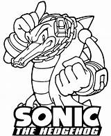 Vector coloring page Sonic Character sketch template