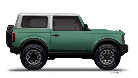 Bronco 2 Door preview renderings (with white top) | Bronco6G - 2021+ Ford Bronco & Bronco Raptor ...