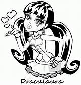 monster high Draculaura coloring Pages 655435 sketch template