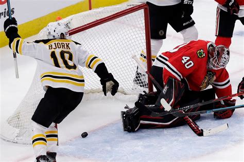 Charlie McAvoy scores OT winner, Boston Bruins beat Chicago Blackhawks ...