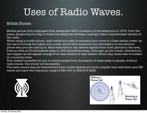 Uses of radio waves