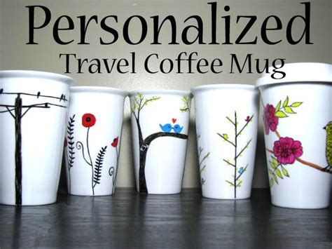 Personalized Travel Coffee Mug You choose the design colors