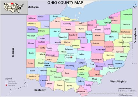 Ohio County Map Ohio County, County Map, Where Is Ohio, West Virginia Counties, Van Wert, Ohio ...