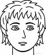 Boy Face Coloring Page At GetColoringscom  Free Printable Colorings sketch template