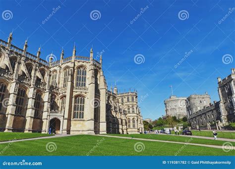 St George Chapel Built in High-medieval Gothic Architectural Style, at Windsor Castle, Royal ...