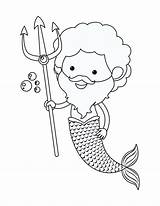 5 Printable Coloring Pages Of Mermaids And Merman  Etsy sketch template