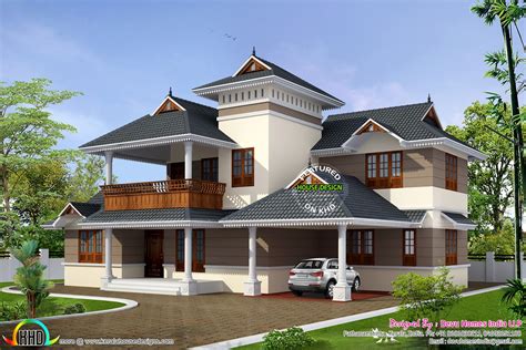 Traditional house with modern mix - Kerala Home Design and Floor Plans ...