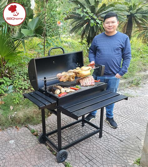 Bếp nướng than hoa không khói BBQ05 motor tự xoay